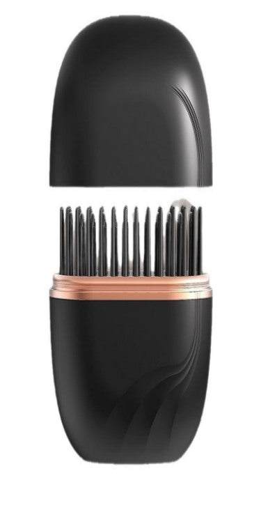 SleekPod™ Cordless Straightening Brush: heated ceramic bristles and anti-scald cap